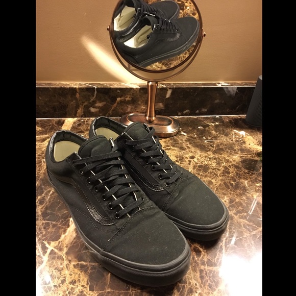 Vans Canvas Old Skool (Black/Black) - Picture 4 of 7